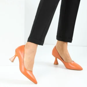 Kadın Bena Topuklu Ayakkabı Şampanya Stıletto MR5040