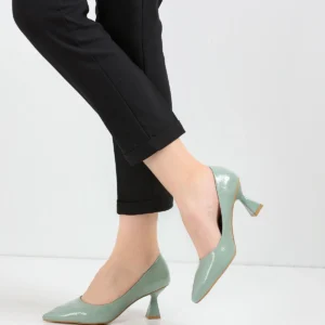 Kadın Bena Topuklu Ayakkabı Şampanya Stıletto MR5048