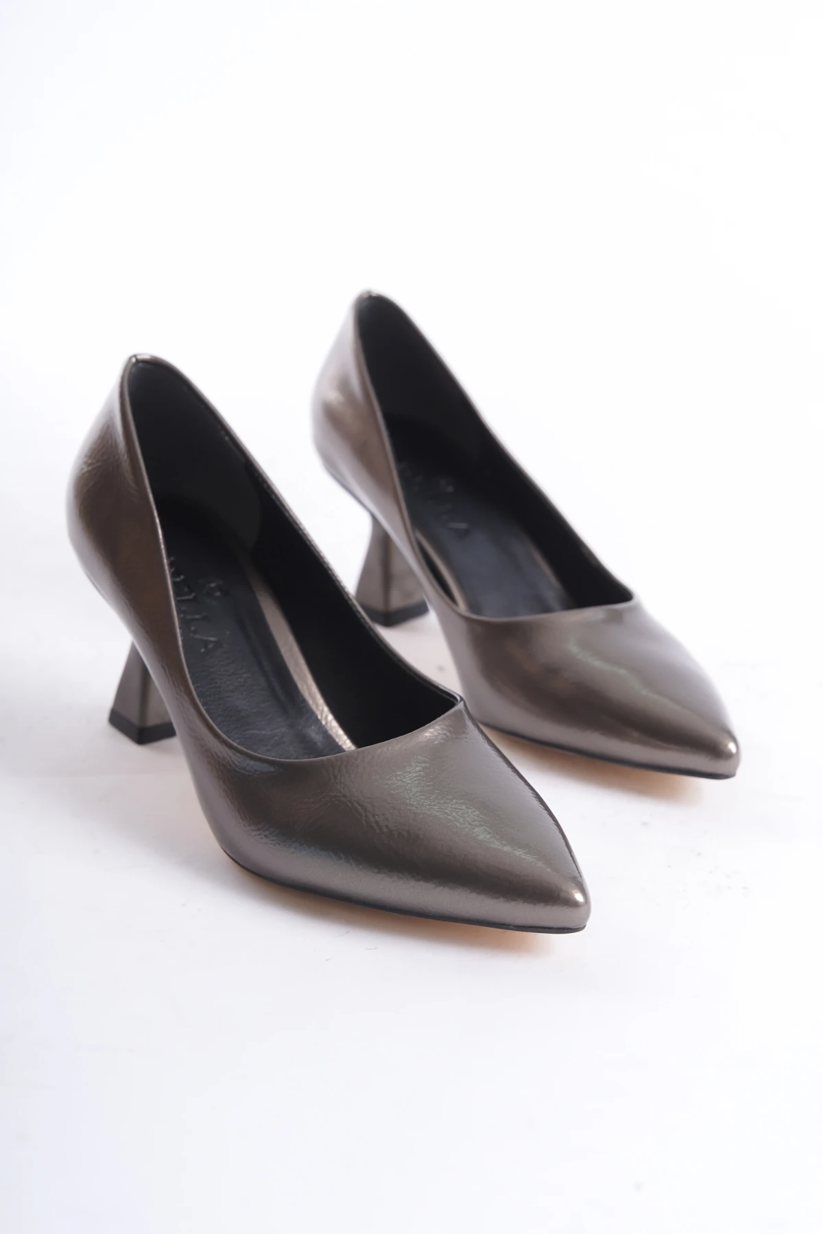 Kadın Bena Topuklu Ayakkabı Şampanya Stıletto MR5060