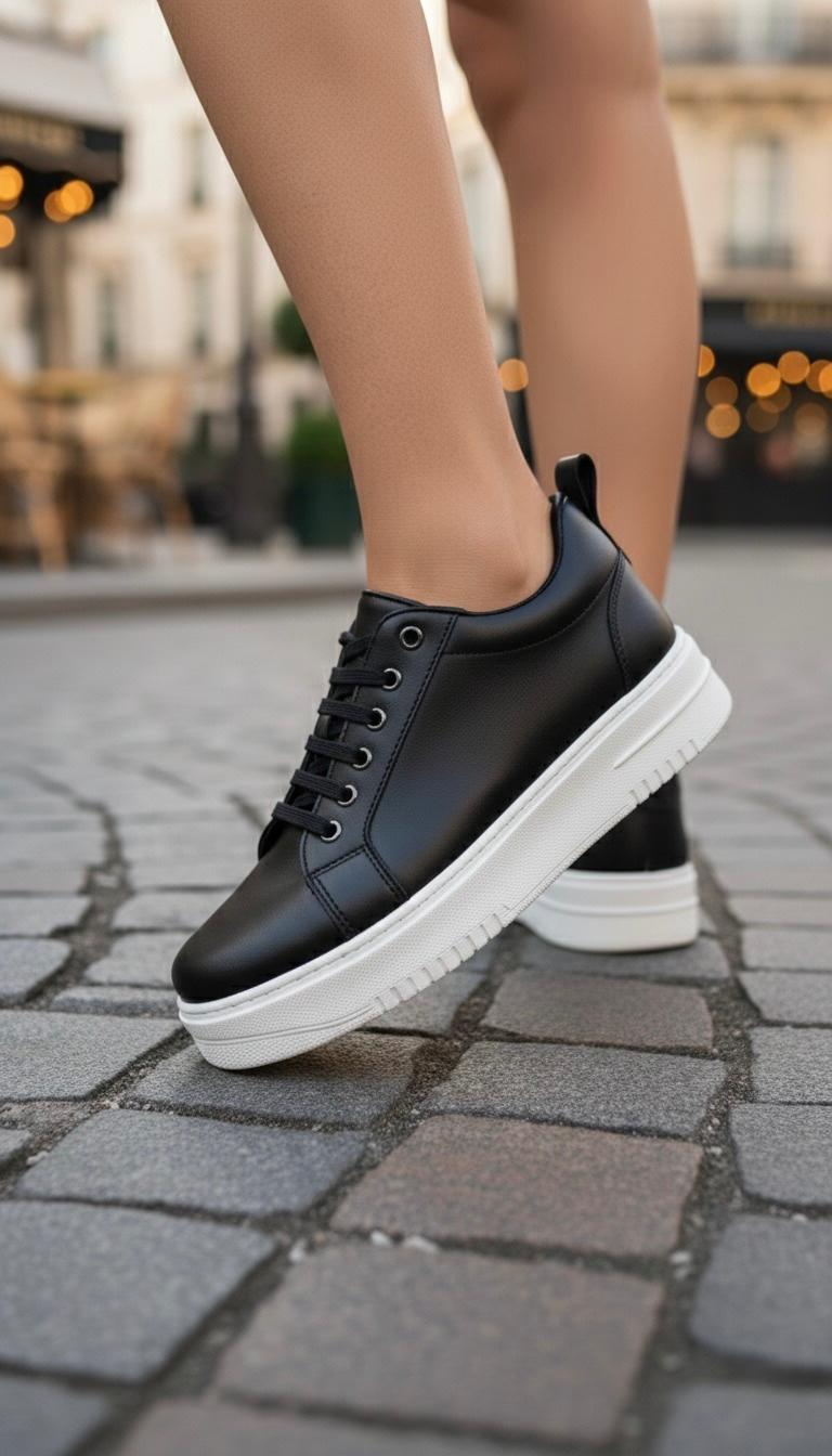 Kadın Aris Düz Taban Sneaker MR5025 - Görsel 2