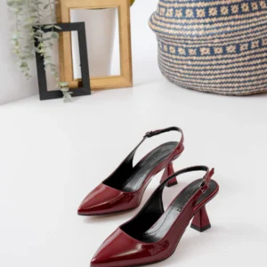 Kadın Harmony Arkası Açık Stiletto Ayakkabı Şampanya Topuk MR5131