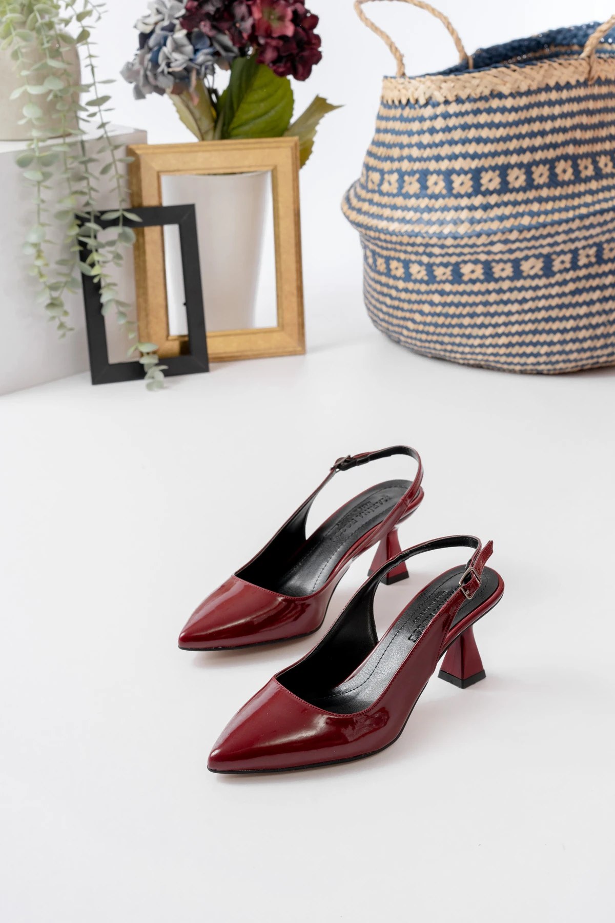 Kadın Harmony Arkası Açık Stiletto Ayakkabı Şampanya Topuk MR5131