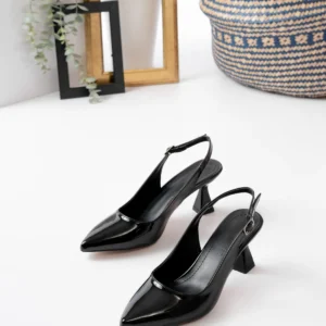 Kadın Harmony Arkası Açık Stiletto Ayakkabı Şampanya Topuk MR5132