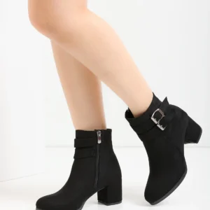 Kadın Hermina Çift Tokalı Kısa Bot MR5138