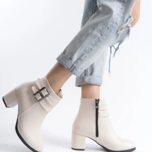 Kadın Hermina Çift Tokalı Kısa Bot MR5142