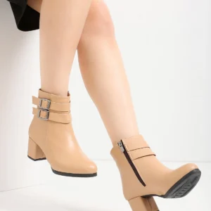 Kadın Hermina Çift Tokalı Kısa Bot MR5145