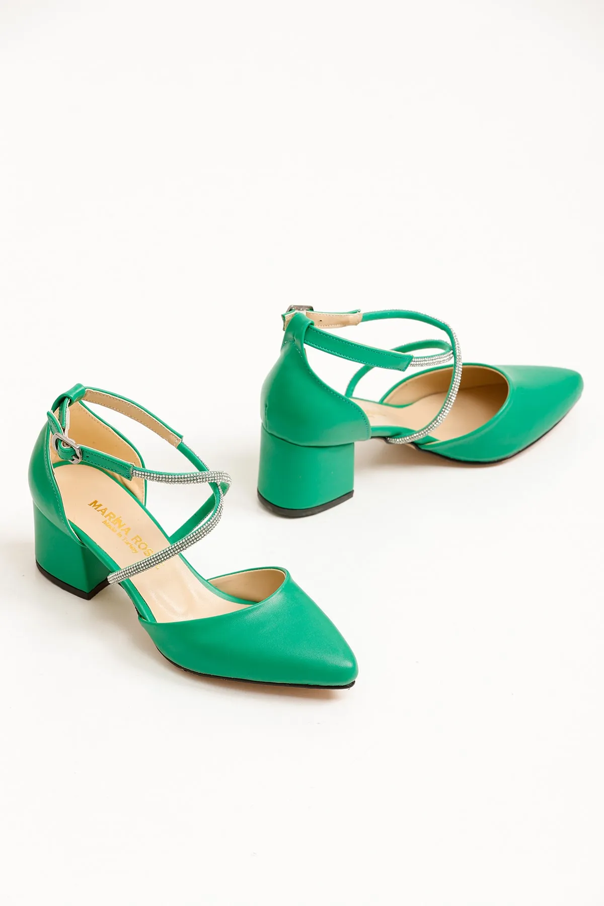 Kadın Lara Cilt Klasik Topuklu Ayakkabı MR5156 - Görsel 2