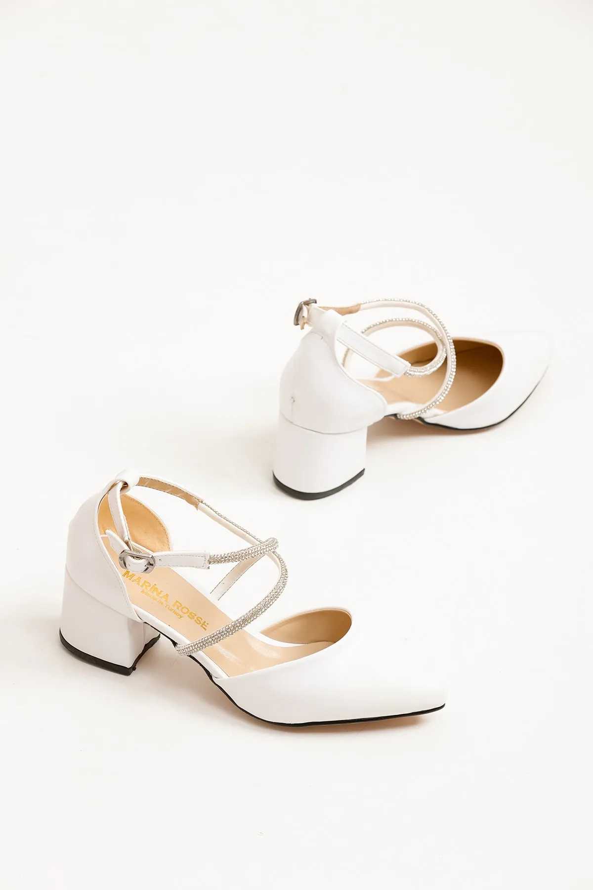 Kadın Lara Cilt Klasik Topuklu Ayakkabı MR5157 - Görsel 2