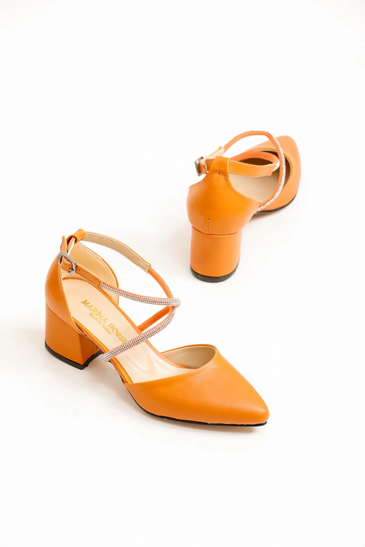 Kadın Lara Cilt Klasik Topuklu Ayakkabı MR5158 - Görsel 2