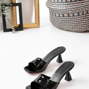 Kadın Lena Metalik Zara Cilt Terlik MR5173