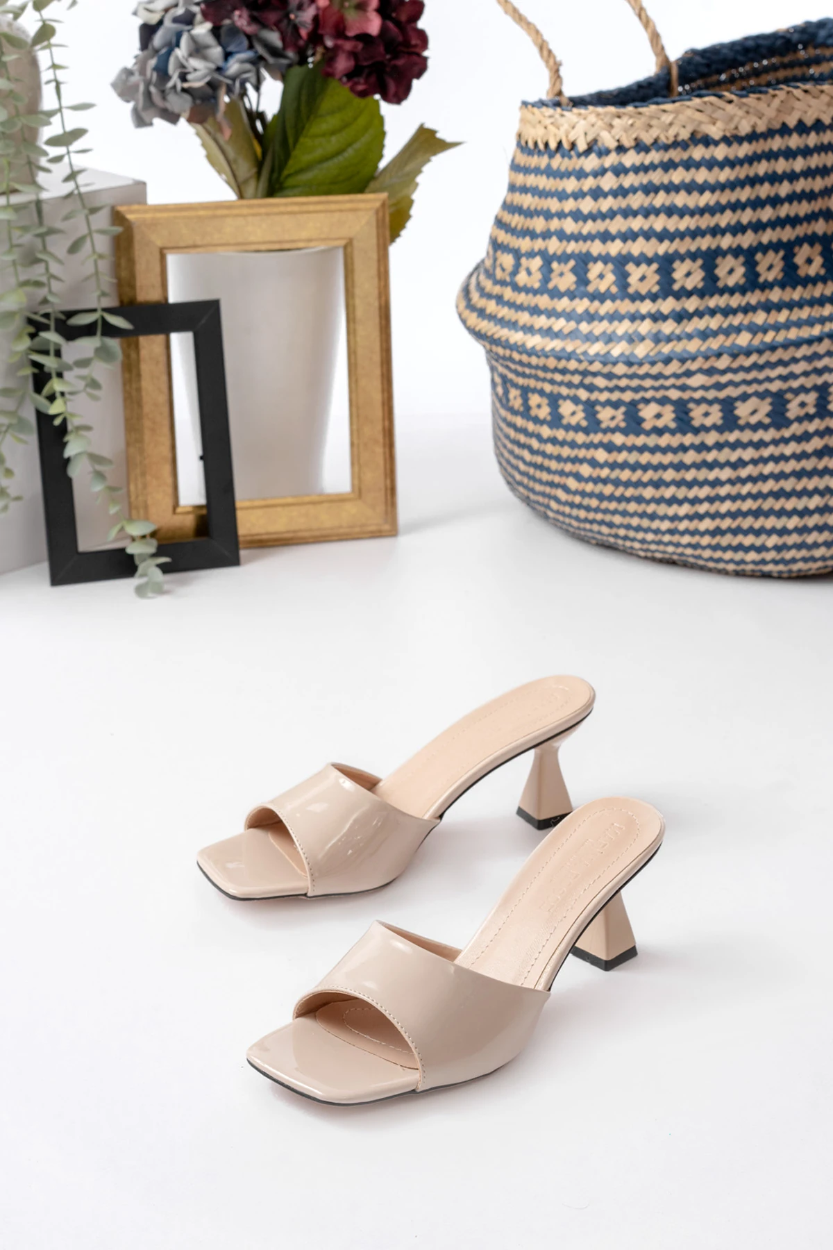 Kadın Lena Metalik Zara Cilt Terlik MR5177