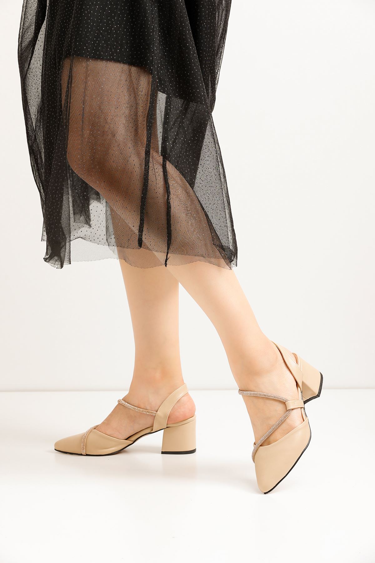 Kadın Lily Cilt Klasik Topuklu Ayakkabı MR5184 - Görsel 3