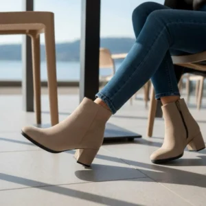 Kadın Liva Düz Topuklu Kısa Bot MR5192