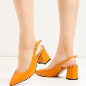 Kadın Louisa Cilt Arkası Açık Klasik Topuklu Ayakkabı MR5199
