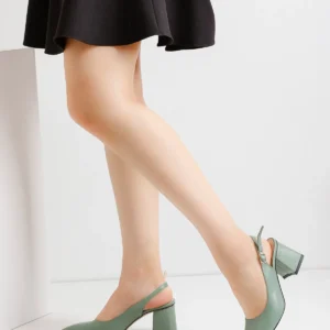 Kadın Louisa Cilt Arkası Açık Klasik Topuklu Ayakkabı MR5200