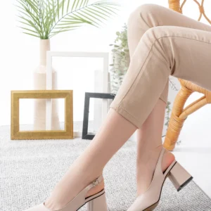 Kadın Louisa Cilt Arkası Açık Klasik Topuklu Ayakkabı MR5204