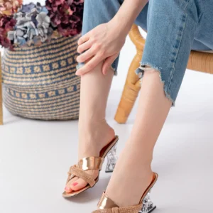 Kadın Mabelle Şeffaf Topuklu Terlik MR5211