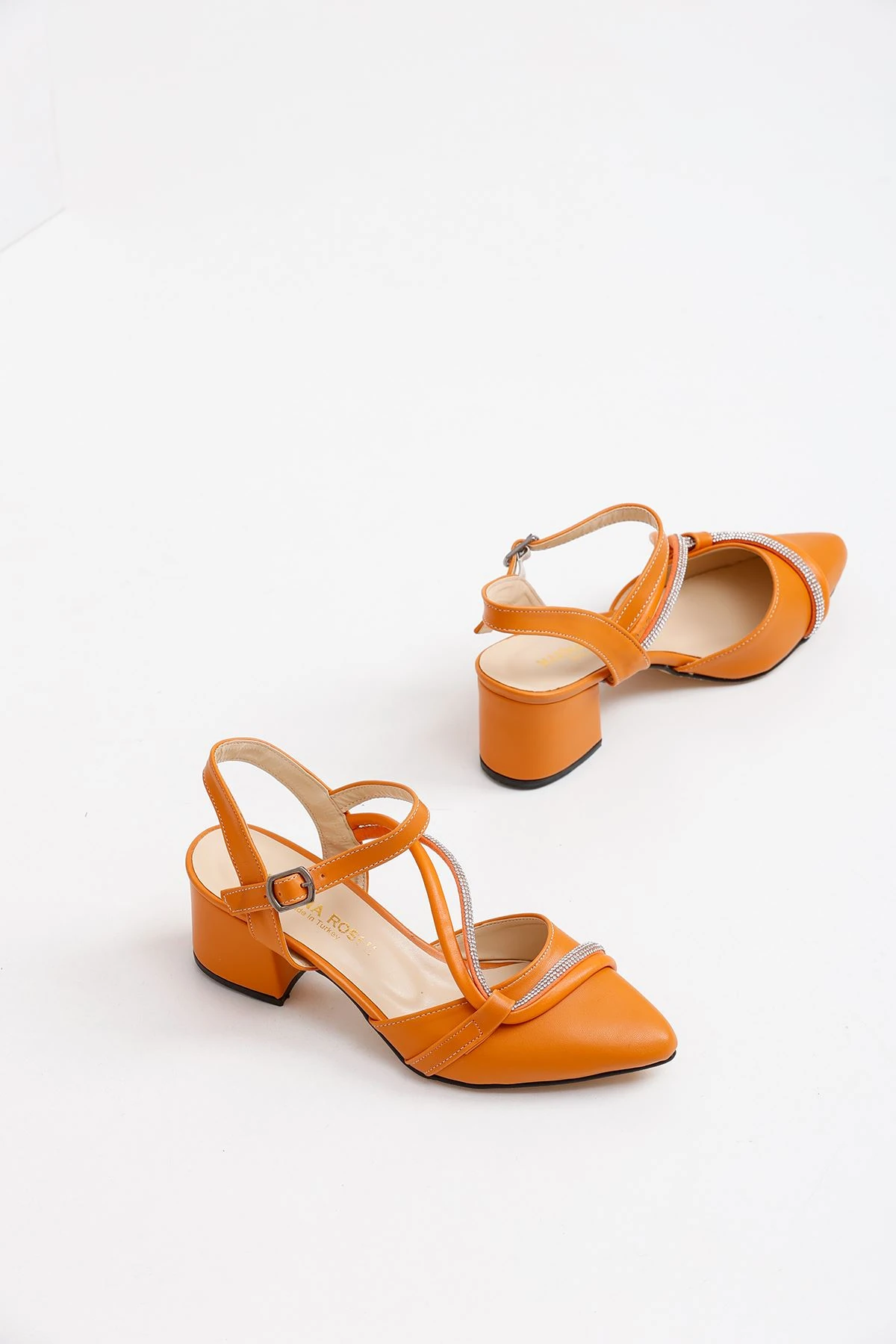 Kadın Riya Cilt Klasik Topuklu Ayakkabı MR5223 - Görsel 2