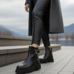 Kadın Viana Garantili Su Geçirmez Kaymaz Taban Dikişli Siyah Bot MR5258