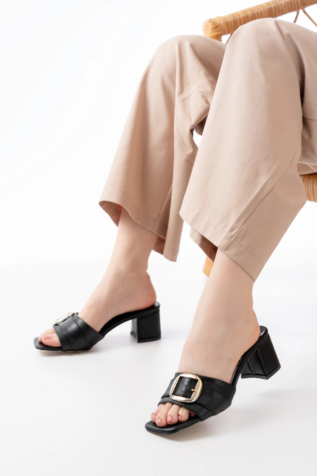 Kadın İgor Topuklu Terlik MR5267 - Görsel 4